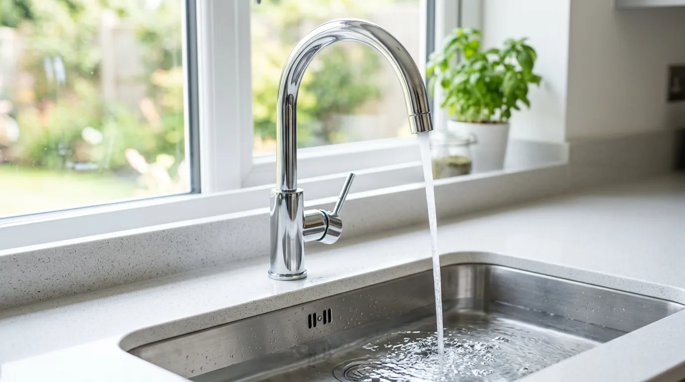 Local Plumbing Master Pros same day plumber fixing a faucet in Mountain View, NC